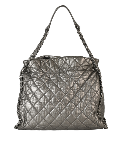 Chain Around Hobo, £1,700, Handbags, Grey, Leather, Front view